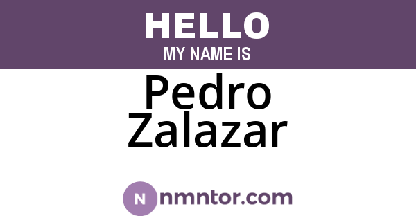 Pedro Zalazar