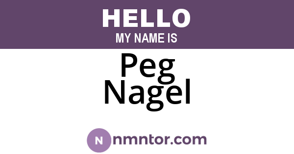 Peg Nagel