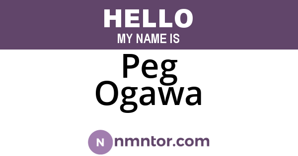 Peg Ogawa