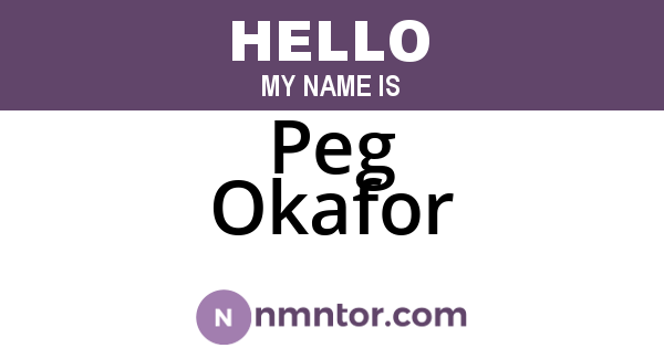 Peg Okafor