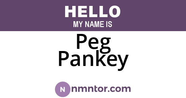 Peg Pankey