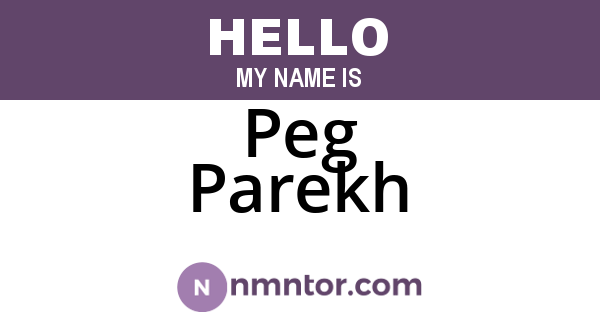 Peg Parekh