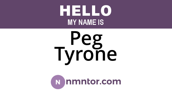 Peg Tyrone