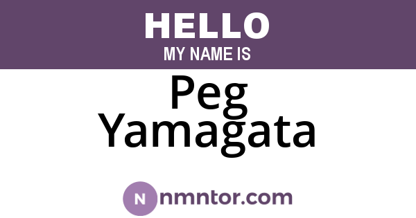 Peg Yamagata