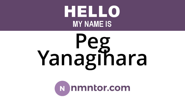 Peg Yanagihara