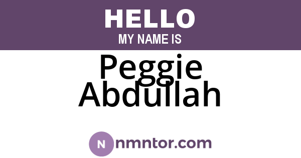 Peggie Abdullah
