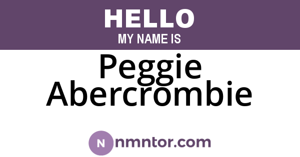 Peggie Abercrombie