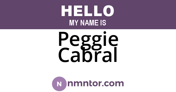 Peggie Cabral