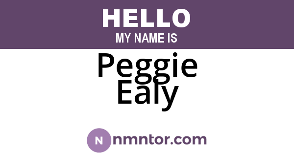 Peggie Ealy