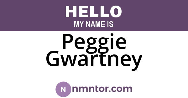 Peggie Gwartney