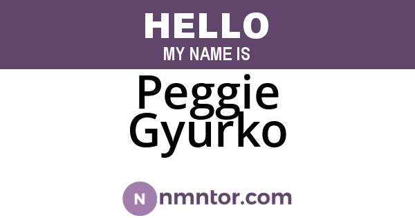 Peggie Gyurko
