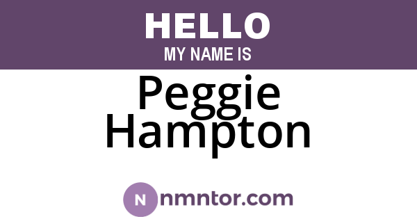 Peggie Hampton