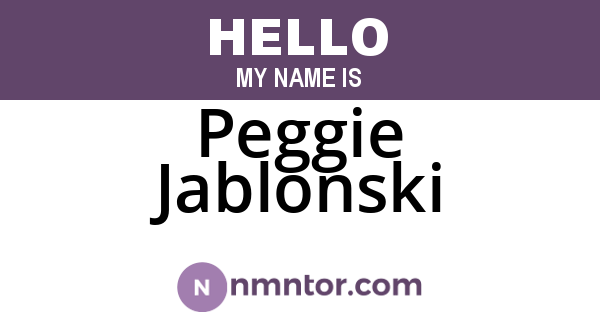Peggie Jablonski