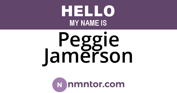 Peggie Jamerson