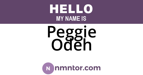 Peggie Odeh