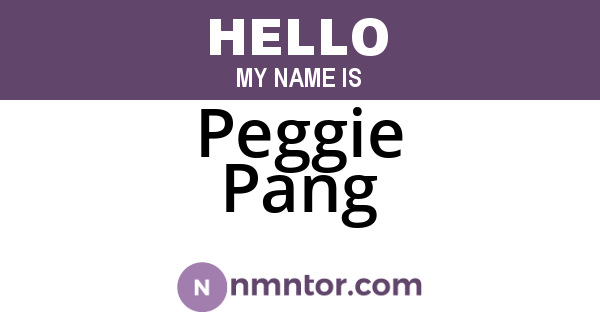 Peggie Pang