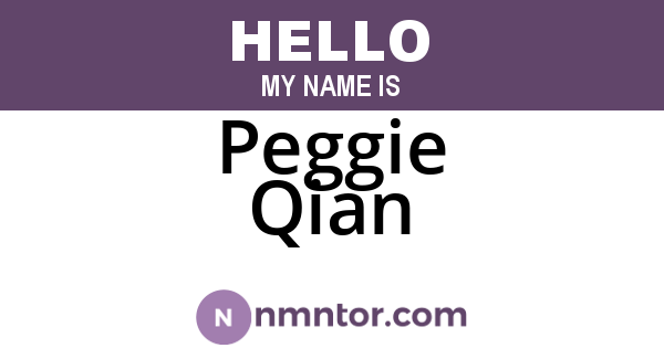 Peggie Qian