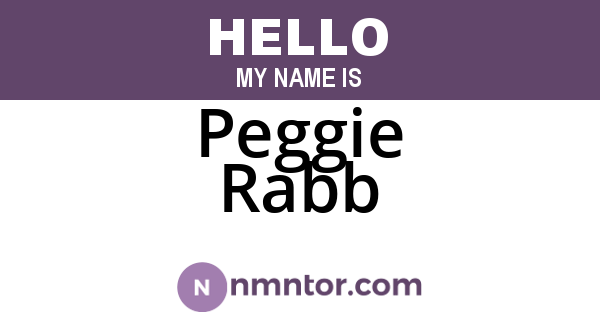 Peggie Rabb
