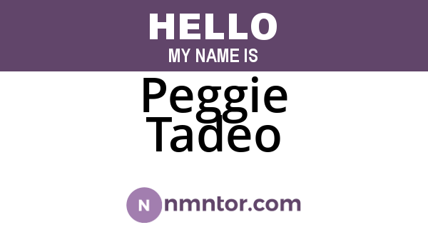 Peggie Tadeo