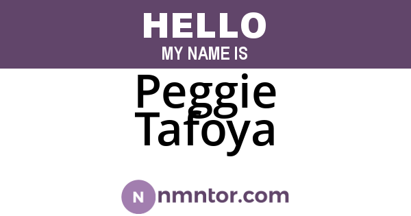 Peggie Tafoya