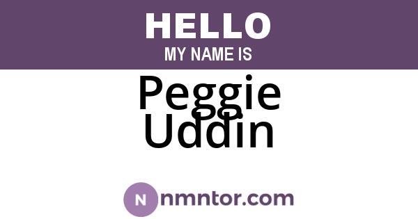 Peggie Uddin