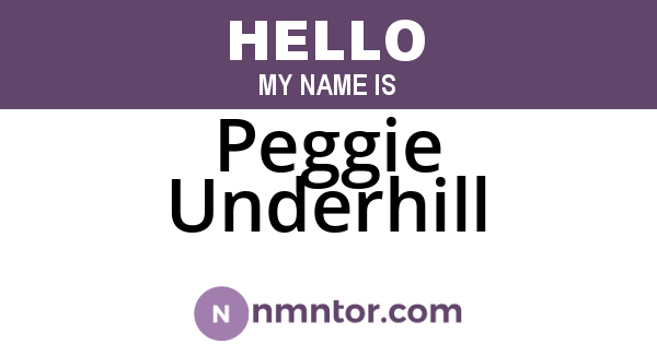 Peggie Underhill