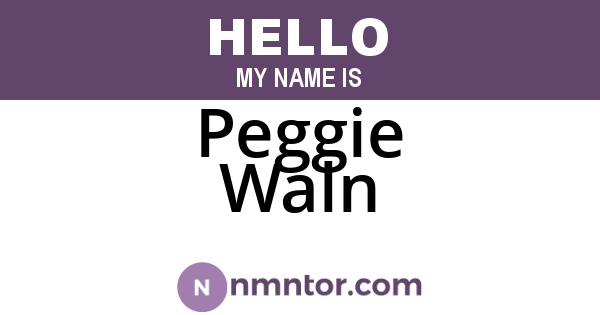 Peggie Waln