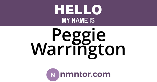 Peggie Warrington