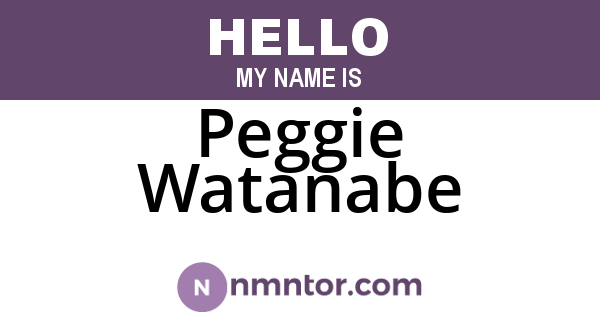 Peggie Watanabe