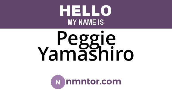 Peggie Yamashiro
