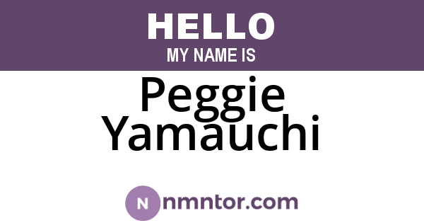 Peggie Yamauchi