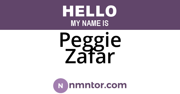 Peggie Zafar