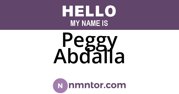 Peggy Abdalla