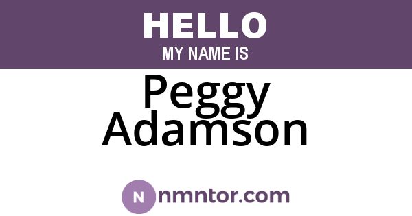 Peggy Adamson
