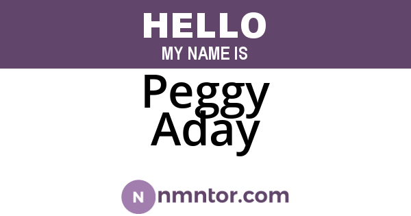 Peggy Aday
