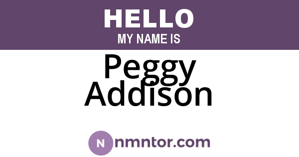 Peggy Addison