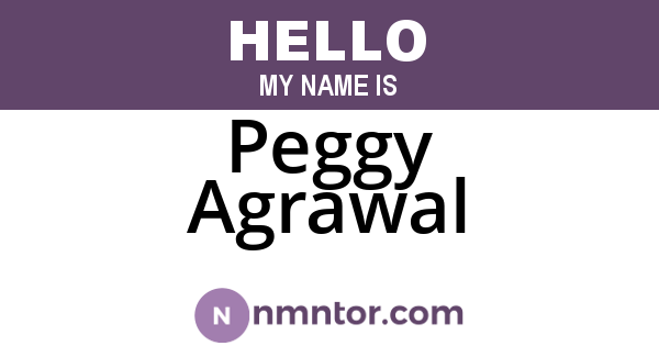 Peggy Agrawal