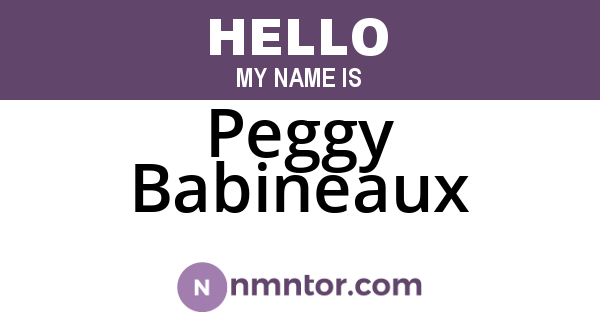 Peggy Babineaux