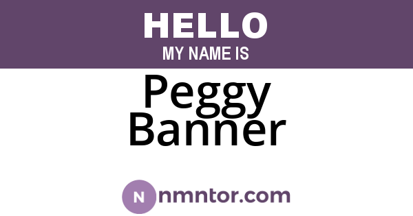 Peggy Banner