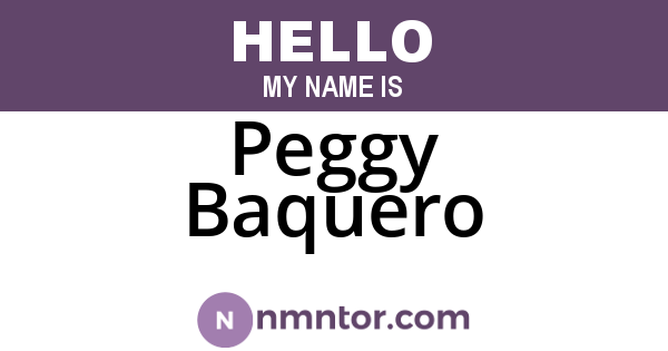 Peggy Baquero