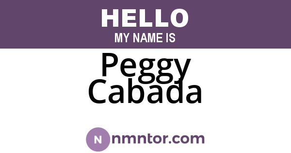 Peggy Cabada