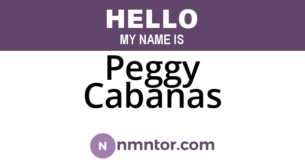 Peggy Cabanas