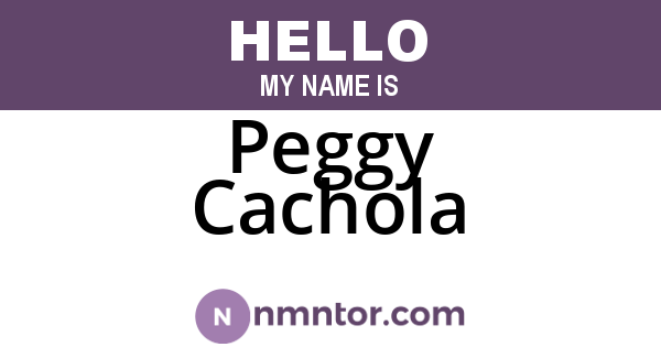 Peggy Cachola