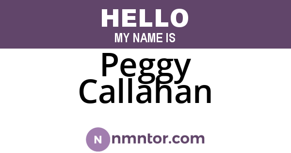 Peggy Callahan