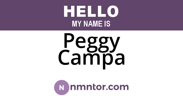 Peggy Campa