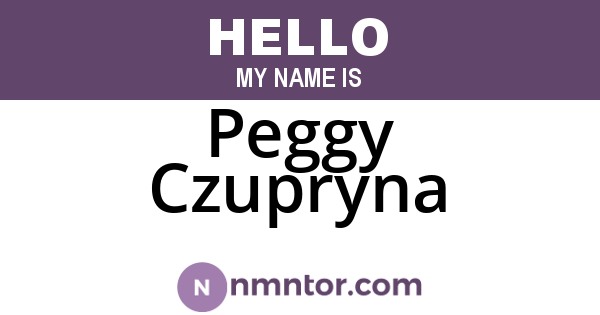 Peggy Czupryna