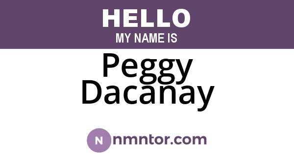 Peggy Dacanay
