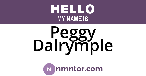 Peggy Dalrymple