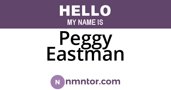 Peggy Eastman