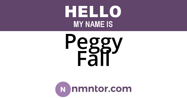 Peggy Fall